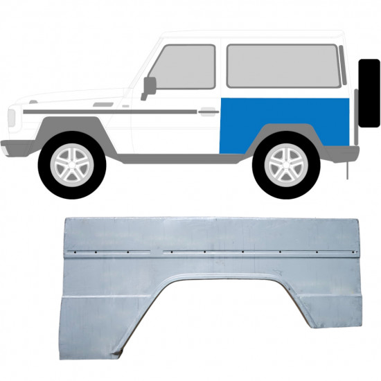 Pannello di riparazione parafango posteriore per Mercedes G-Class W460 W461 W463 1979- / Sinistra 5082