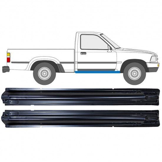 Pannello di riparazione sottoporta lamiera per Toyota Hilux 1988-2001 / Sinistra+Destra / Set 12552