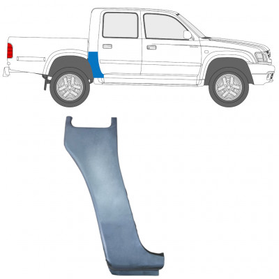 Lamiera di riparazione dell'angolo posteriore per Toyota Hilux 1998-2005 / Destra 7660