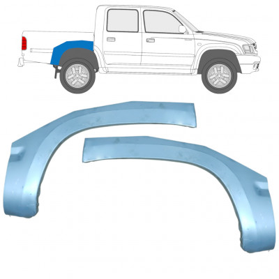 Pannello di riparazione parafango posteriore per Toyota Hilux 1998-2005 / Sinistra+Destra / Set 9932