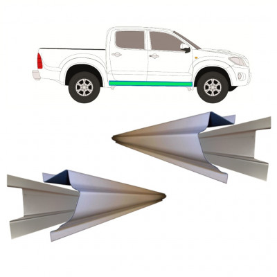 Pannello di riparazione sottoporta interno ed esterno per Toyota Hilux 2005-2015 / Sinistra+Destra / Set 11461