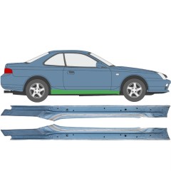 Sottoporta Lamiera Completo per Honda Prelude 1996-2001 / Sinistra+Destra / Set 9198