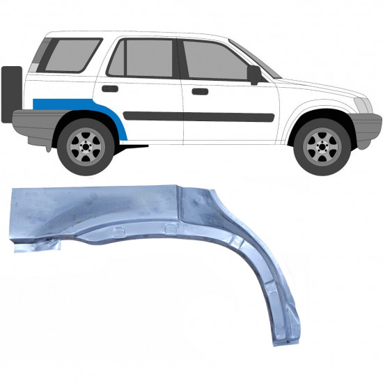 Pannello di riparazione parafango posteriore per Honda CR-V 1995-2001 / Destra 5948