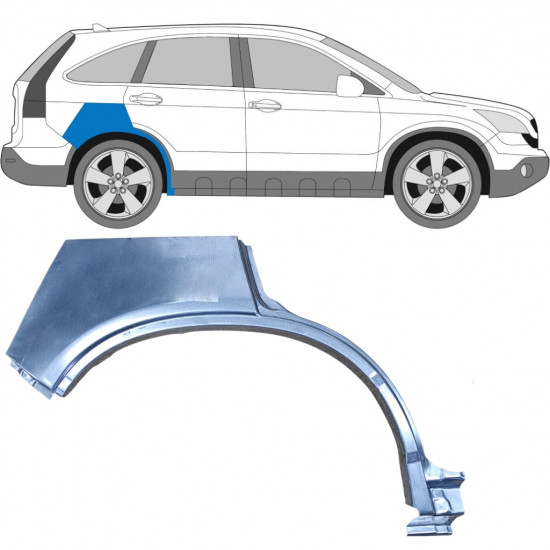 Pannello di riparazione parafango posteriore per Honda CR-V 2006-2011 / Destra 6644