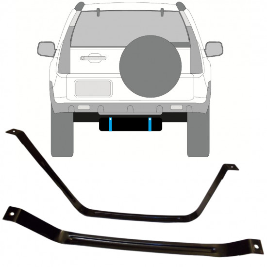 Cinghie serbatoio carburante per Honda CR-V 2001-2006 DIESEL 9323