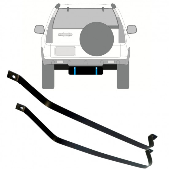 Cinghie serbatoio carburante per Honda CR-V 2001-2006 9322