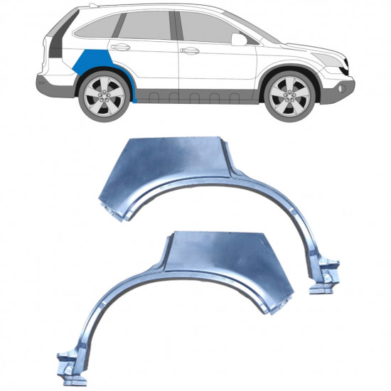 Pannello di riparazione parafango posteriore per Honda CR-V 2006-2011 / Sinistra+Destra / Set 9494