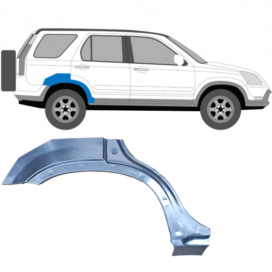 Pannello di riparazione parafango posteriore per Honda CR-V 2001-2006 / Destra 7007