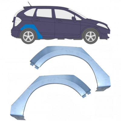 Pannello di riparazione parafango posteriore per Honda FR-V 2005-2009 / Sinistra+Destra / Set 9226