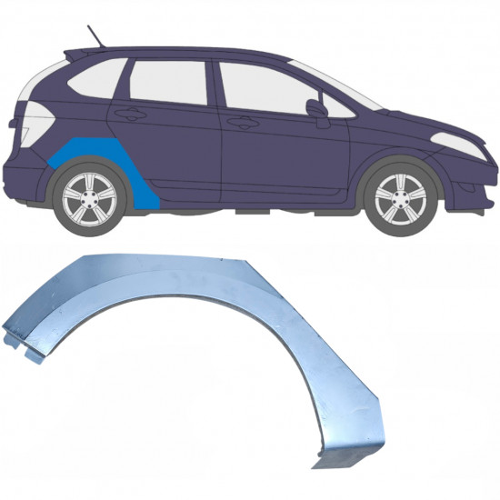 Pannello di riparazione parafango posteriore per Honda FR-V 2005-2009 / Destra 5512