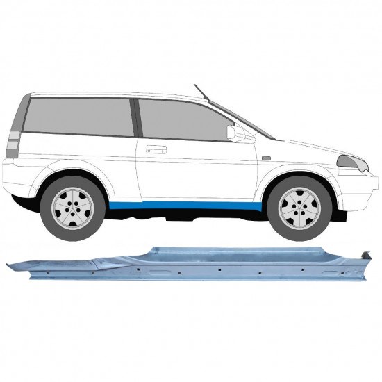 Sottoporta Lamiera Completo per Honda HR-V 1999-2006 / Destra 5855