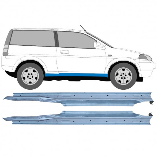 Sottoporta Lamiera Completo per Honda HR-V 1999-2006 / Sinistra+Destra / Set 10451