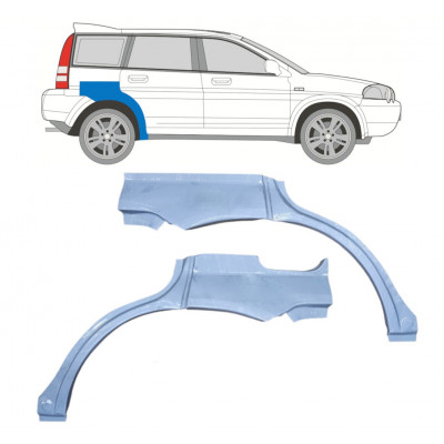 Pannello di riparazione parafango posteriore per Honda HR-V 1999-2006 / Sinistra+Destra / Set 9205