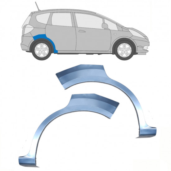 Pannello di riparazione parafango posteriore per Honda Jazz 2008-2015 / Sinistra+Destra / Set 10297