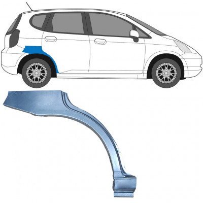 Pannello di riparazione parafango posteriore per Honda Jazz 2002-2008 / Destra 6179