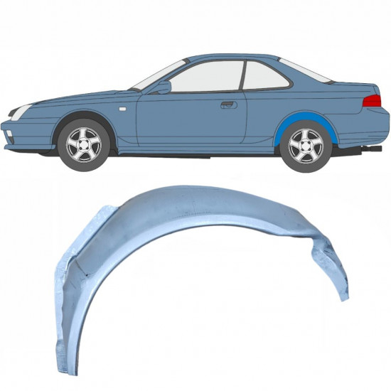 Pannello di riparazione arco ruota posteriore interno per Honda Prelude 1996-2001 / Sinistra 6012