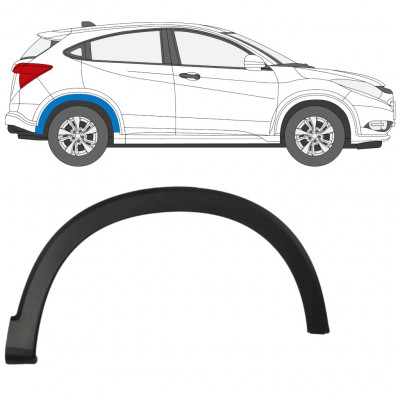 Modanatura laterale parafango posteriore per Honda HR-V 2015-2021 / Destra 12557