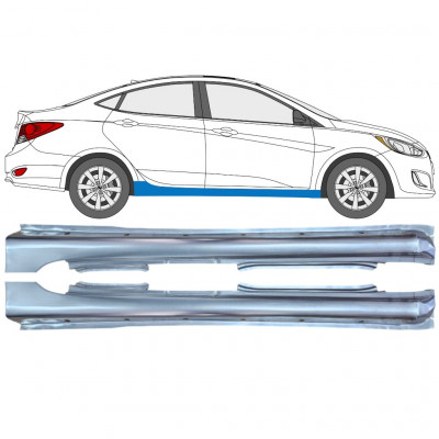 Sottoporta Lamiera Completo per Hyundai Accent 2010- / Sinistra / Destra / Set 12801