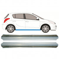 Pannello di riparazione sottoporta lamiera per Hyundai i20 2008-2014 / Sinistra = Destra (simmetrico) / Set 9791