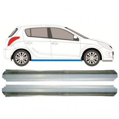 Pannello di riparazione sottoporta lamiera per Hyundai i20 2008-2014 / Sinistra = Destra (simmetrico) / Set 9791