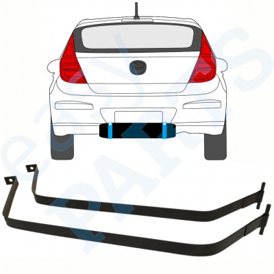 Cinghie serbatoio carburante per Hyundai i30 2007-2012 9392