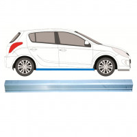 Pannello di riparazione sottoporta lamiera per Hyundai i20 2008-2014 / Sinistra = Destra (simmetrico) 6658