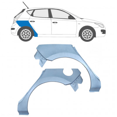Pannello di riparazione parafango posteriore per Hyundai i30 2007-2012 / Sinistra+Destra / Set 5472