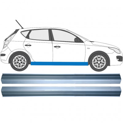 Pannello di riparazione sottoporta lamiera per Hyundai i30 2007-2012 / Sinistra+Destra / Set 11351