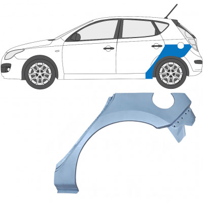 Pannello di riparazione parafango posteriore per Hyundai i30 2007-2012 / Sinistra 5474