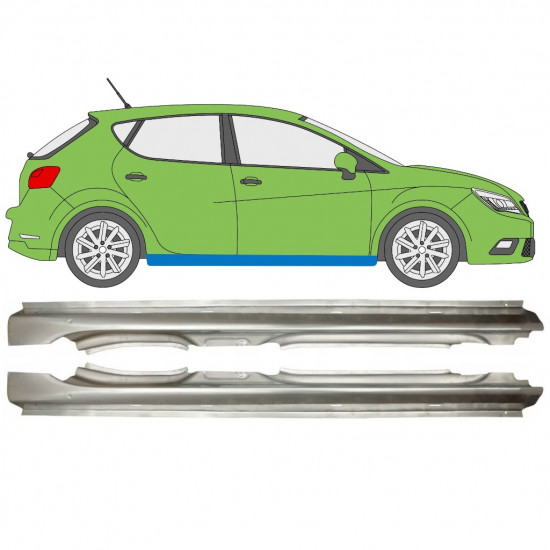 Sottoporta Lamiera Completo per Seat Ibiza 2008-2017 / Sinistra+Destra / Set 11405