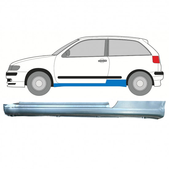 Sottoporta Lamiera Completo per Seat Ibiza Cordoba 1993-2002 / Sinistra 7859