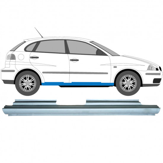 Sottoporta Lamiera Completo per Seat Ibiza Cordoba 2002-2008 / Destra 6986