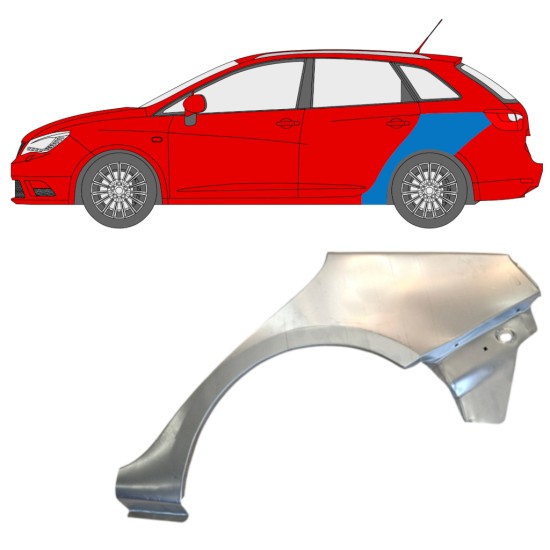 Pannello di riparazione parafango posteriore per Seat Ibiza 2008-2017 / Sinistra / COMBI 14608
