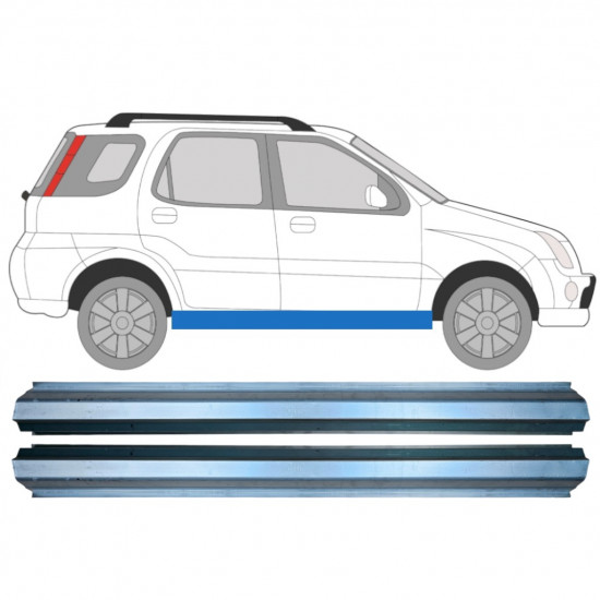 Pannello di riparazione sottoporta lamiera per Suzuki Ignis 2000-2003 / Sinistra+Destra / Set 11338