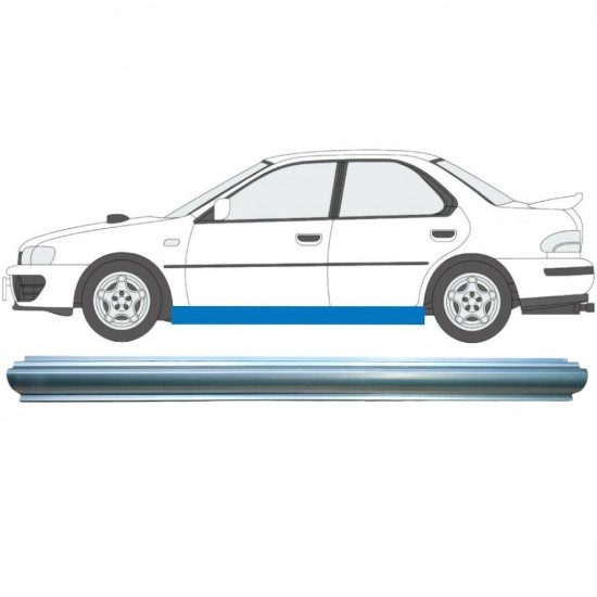 Pannello di riparazione sottoporta lamiera per Subaru Impreza GC GF 1992-2000 / Sinistra 7010
