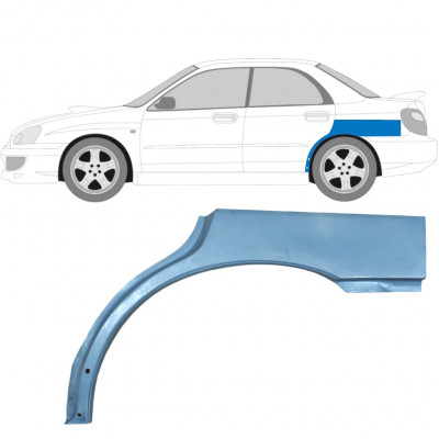 Pannello di riparazione parafango posteriore per Subaru Impreza GD GG 2000-2007 / Sinistra 5323