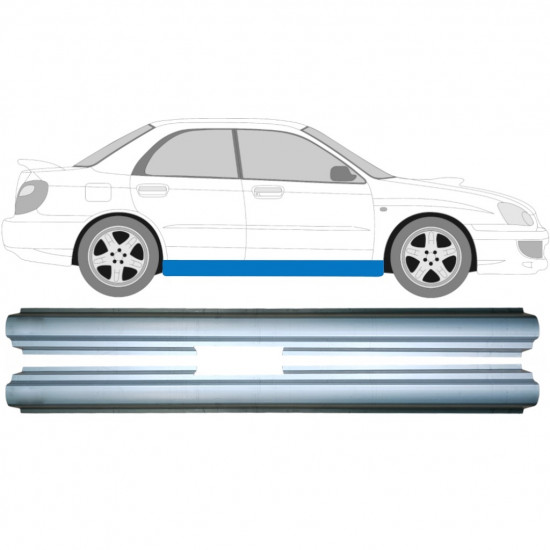 Pannello di riparazione sottoporta lamiera per Subaru Impreza GD GG 2000-2007 / Sinistra = Destra (simmetrico) / Set 9159