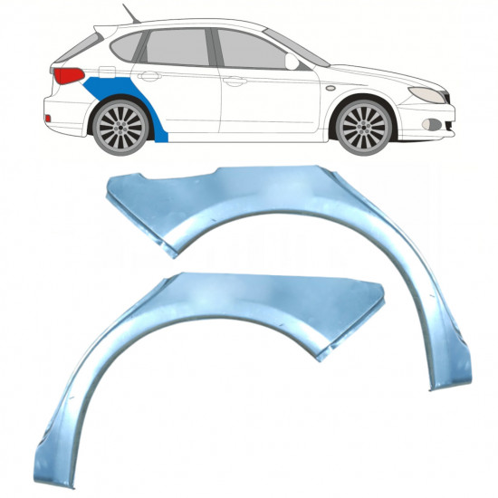 Pannello di riparazione parafango posteriore per Subaru Impreza GH GR 2007-2013 / Sinistra+Destra / Set 9966