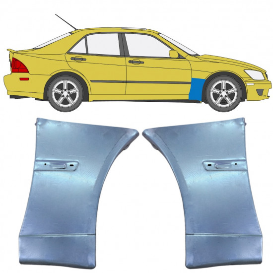Pannello di riparazione parafango anteriore per Lexus IS 1998-2005 / Sinistra+Destra / Set 9916