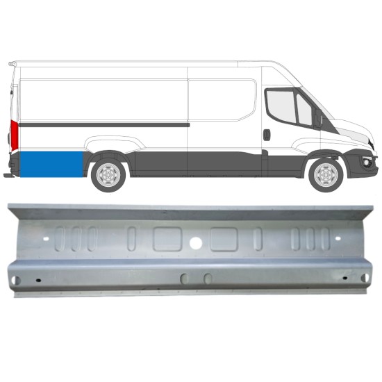 Pannello di riparazione laterale per Iveco Daily 2014-2016 / Sinistra = Destra (simmetrico) 14713
