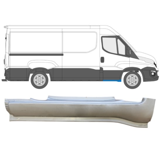 Pannello di riparazione sottoporta anteriore per Iveco Daily 2014-2016 / Destra 14739