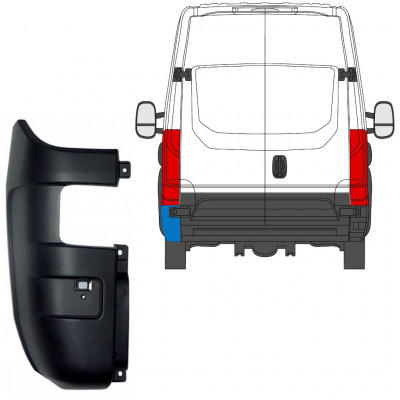 Angolo paraurti posteriore per Iveco Daily 2014-2016 / Sinistra 7887