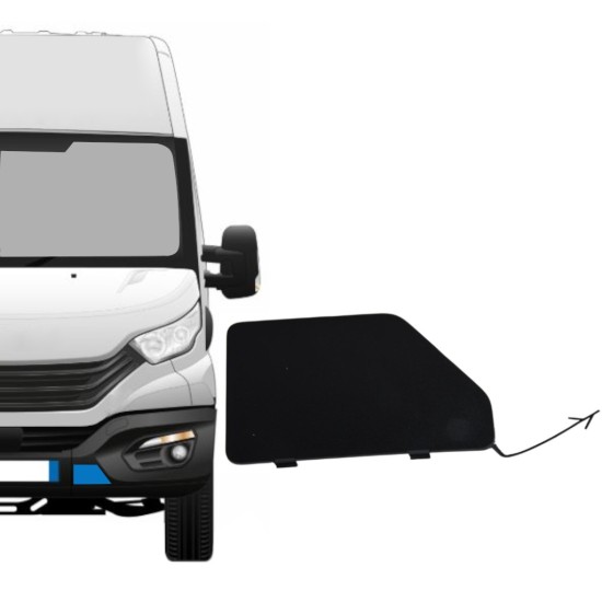 Copertura del gancio di traino paraurti anteriore adatta per Iveco Daily 2019- / Sinistra 16249