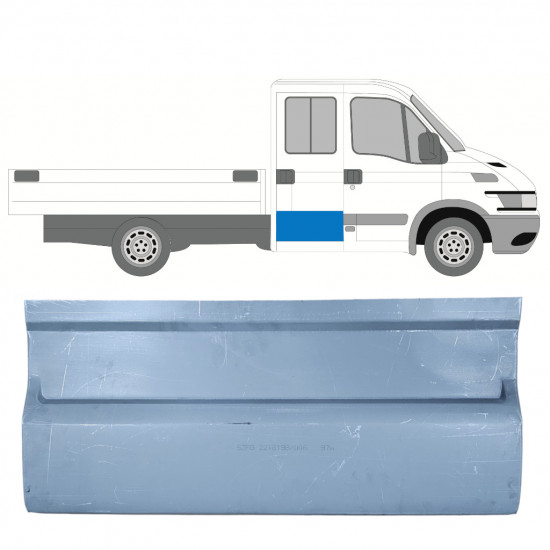 Pannello di riparazione porta posteriore per Iveco Daily 1999-2014 / Sinistra = Destra (simmetrico) 8997