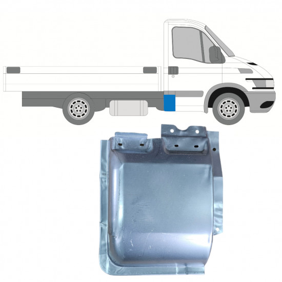 Lamiera di riparazione dell'angolo posteriore per Iveco Daily 1999-2014 / Destra 7658