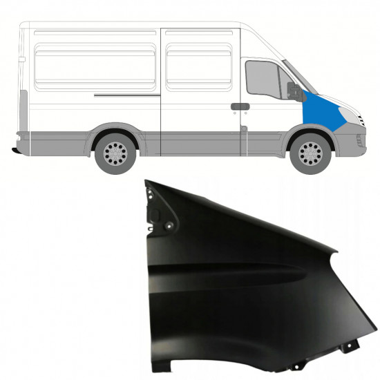 Parafango anteriore per Iveco Daily 2006-2014 / Destra 7620