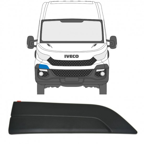 Modanatura del paraurti per Iveco Daily 2014-2019 / Destra 11841