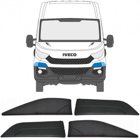 Modanatura del paraurti + parafango anteriore per Iveco Daily 2014-2019 / Set 11846
