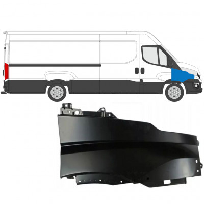 Parafango anteriore per Iveco Daily 2014-2016 / Destra 7892