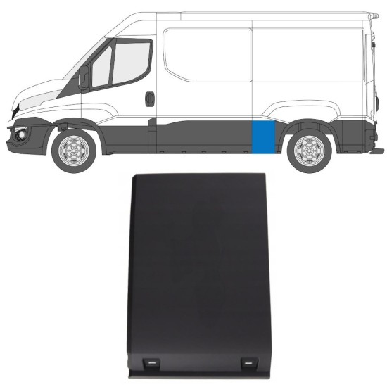 Modanatura laterale parafango posteriore per Iveco Daily 2014-2019 / Sinistra 16662